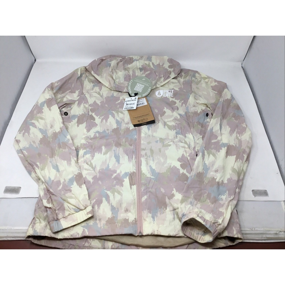 Picture Waterproof Scale Printed Jacket Sz Small In " Bold Harmony" Hiking